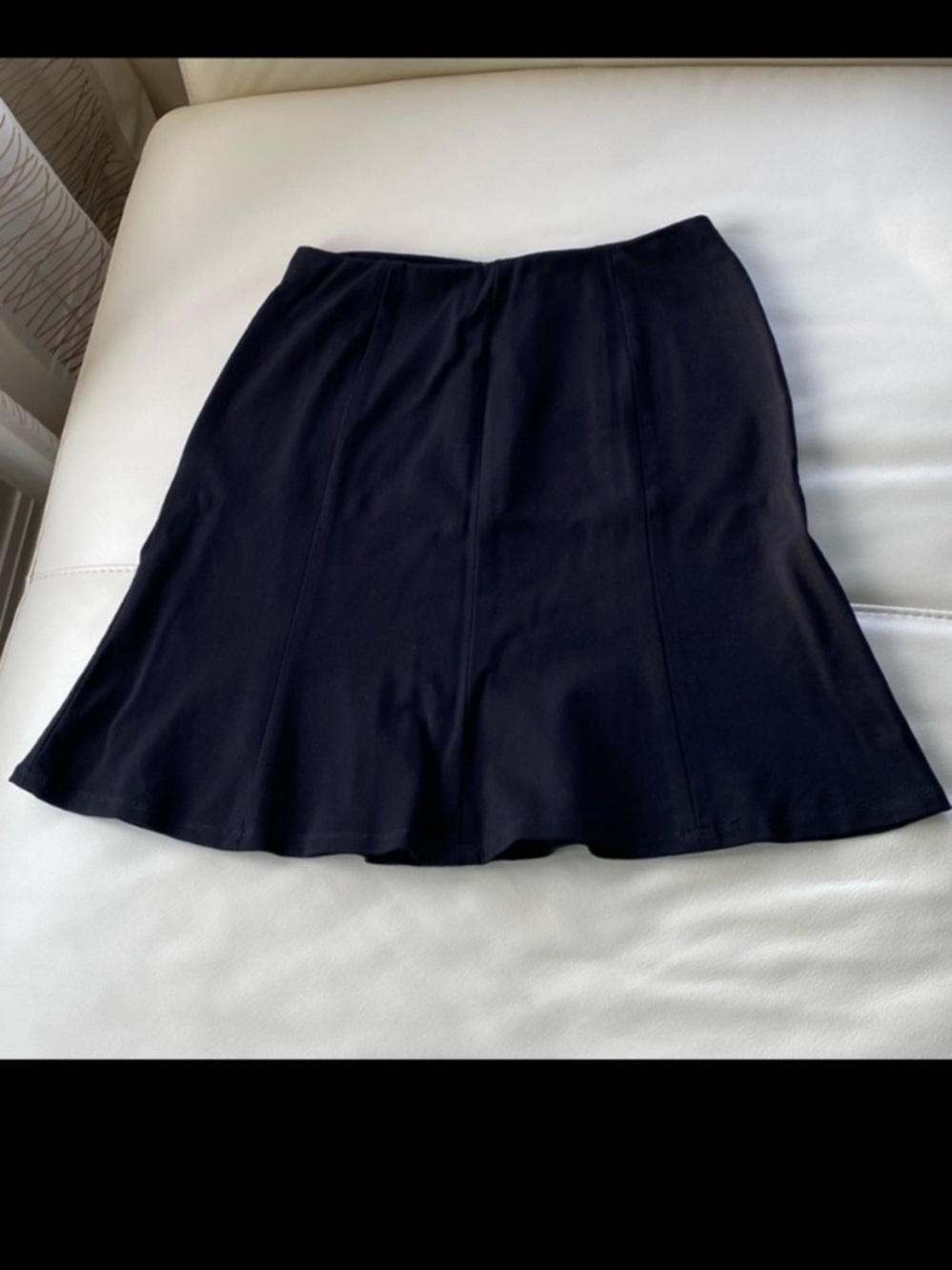 Flattering Black Flared Women's Skirt - like new